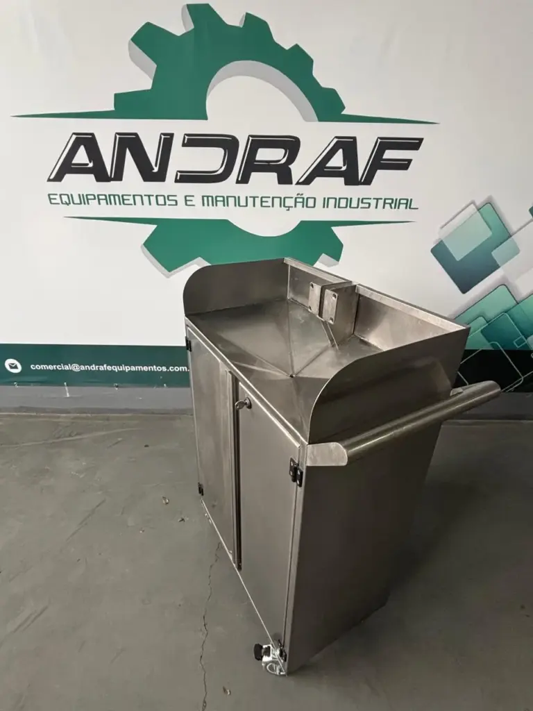 funil de inox para transporte de alimentos