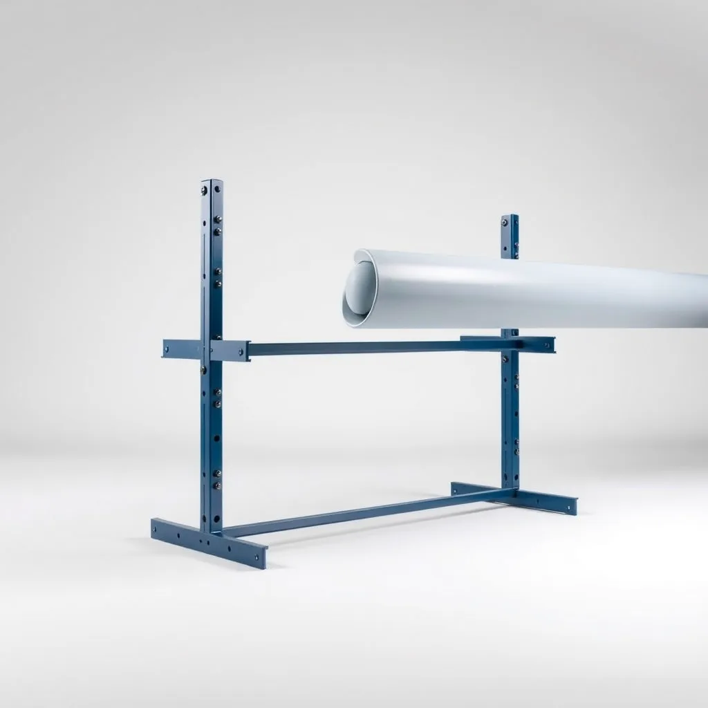 suporte para tubulações em fábricas de alimentos