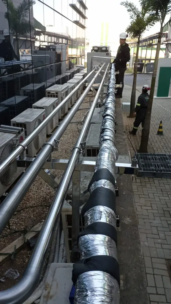 tubulação encamisada para indústrias alimentícias